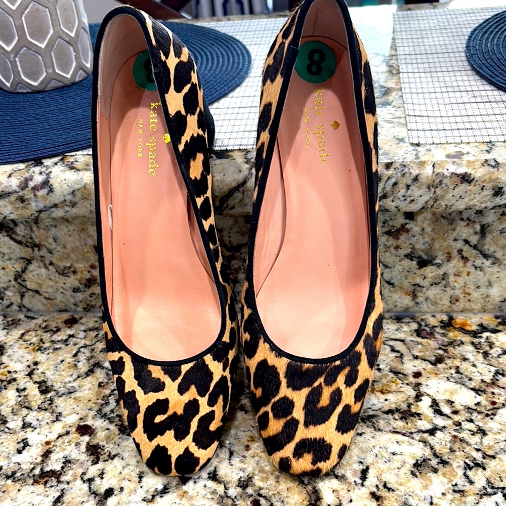 Kate Spade Brown and Black Leopard Print Flats